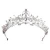 Classical Princess Cake Crown Rhinestone Wedding Party Headwear New Crystal Bridal Tiara  Birthday