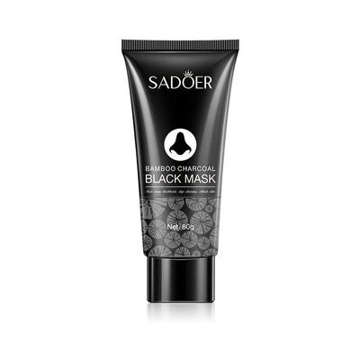 10pcs máscara preta de bambu e carvão para limpar e encolher poros, máscara de nariz limpador de poros