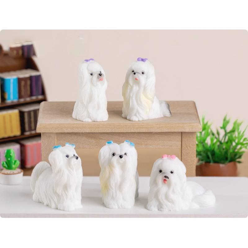Landscape Cute Micro Cartoon Dog Animal Model Decoration Car Decoration Desktop
