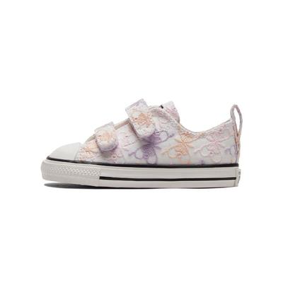 Chuck Taylor All Star Easy-On Low TD Butterfly Embroidery - Pale Amethyst Baby Sneakers White Crimson-Tint A01618C