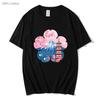 Sakura T-Shirt Japanischer Stil T-Shirts 100% Baumwolle Oberteil Bequemes T-Shirt Sommer Kurzarm Tees _ Kleidung y2k