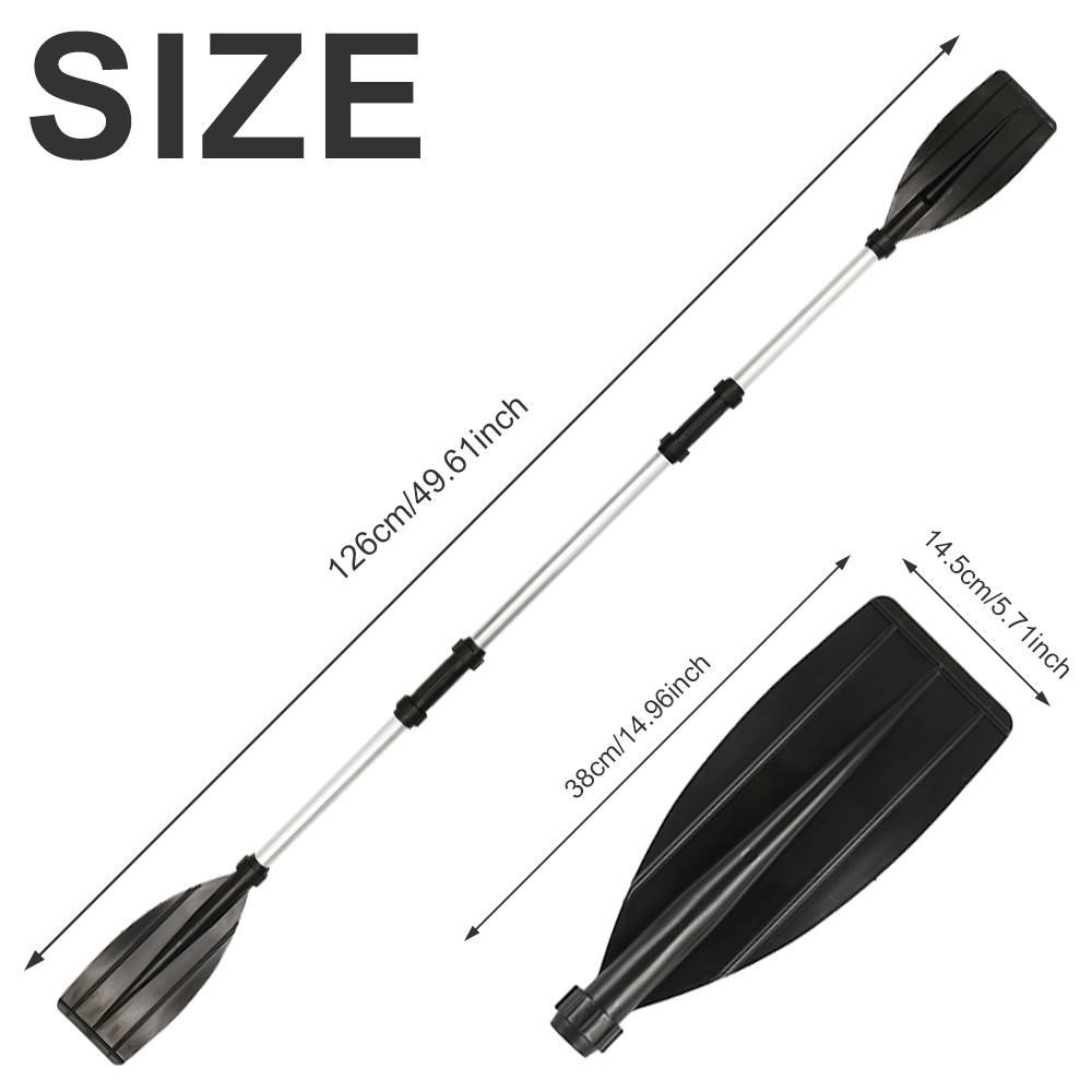 1 Pair Kayak Paddles Heavy Duty Aluminium Alloy Kayak Oars Adjustable Length Detachable Portable Paddles for Inflatable Kayaks