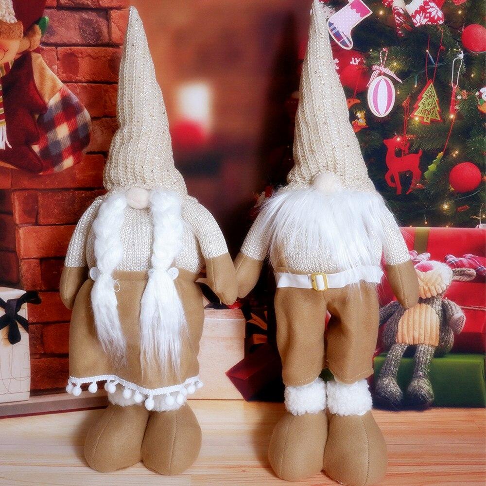 Stretch Gandalf Plysj Juledukker Barn Julegaver Hage Dverg Nyttår Navidad Hjemmepynt Juletrepynt