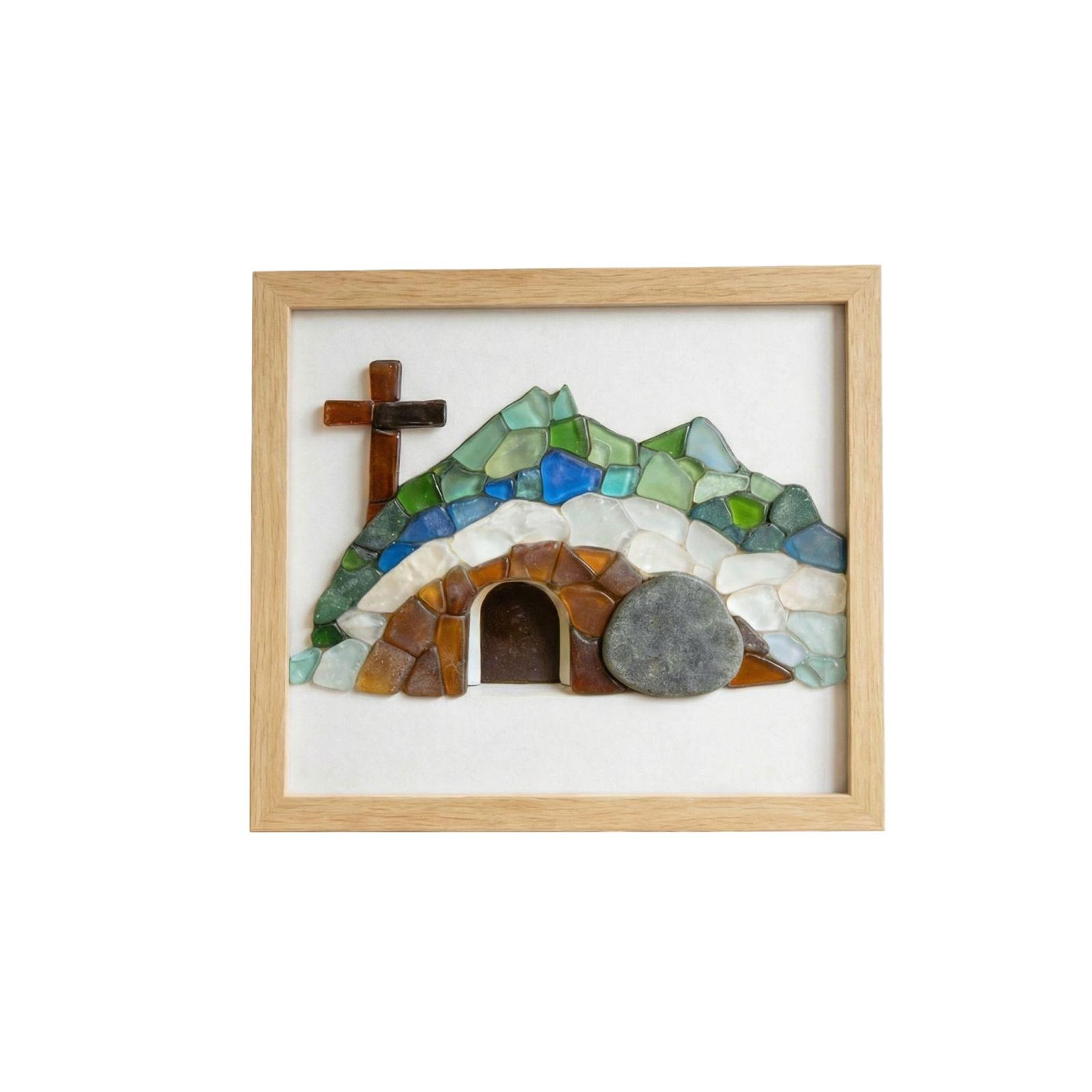 

He Is Risen Empty Tomb Frame One Size