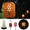 Waterproof Solar Lantern Warm Light Solar Powered Woven Landscape Chandelier 800 MAH Pendant Lights LED Decorative Lights