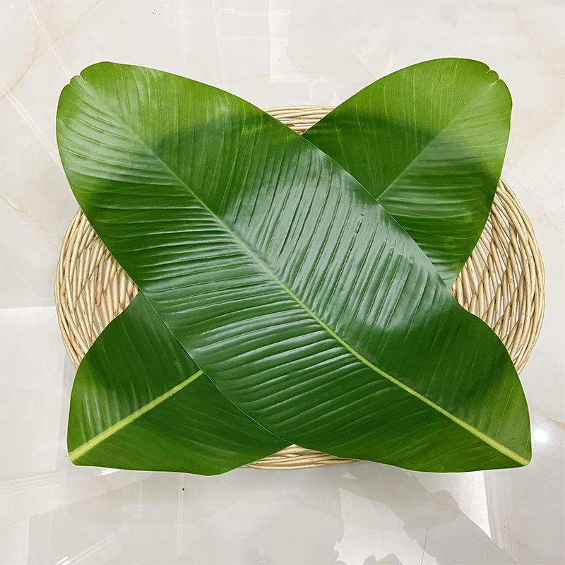 Velké umělé banánové listy - Plastové a hedvábné banánové listy jako dekorace