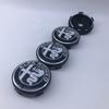 QMUT6 4PCS 60mm Black Metal Emblem Auto Hub Caps for Alfa Romeo 030 T60 Stelvio Sportiva GTAM Mito - Styling & Decoration Accessories