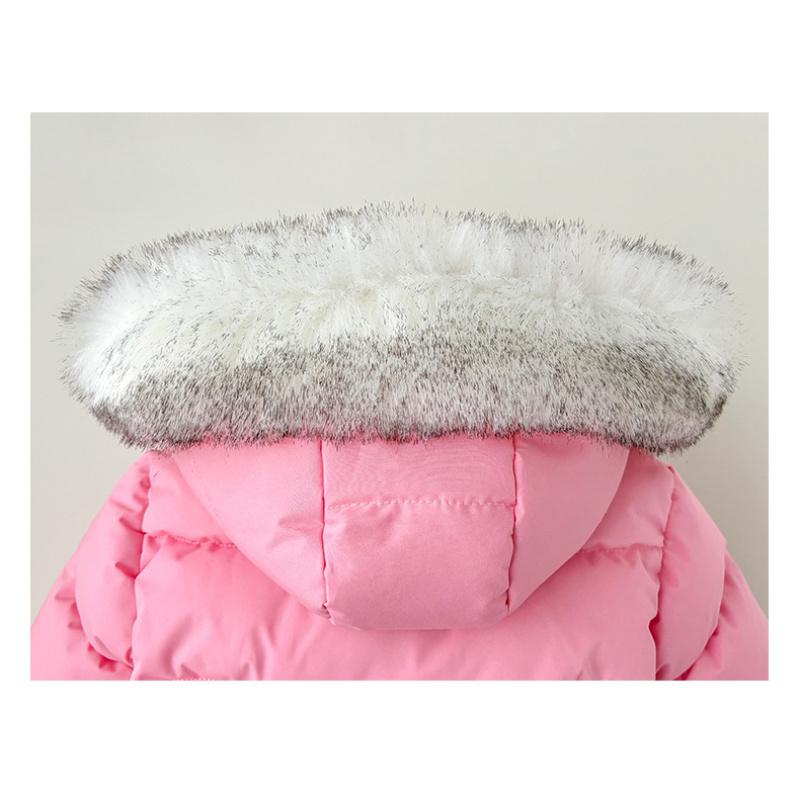 Macacão de Bebê Jaqueta de Algodão com Penas para Meninos e Meninas Roupa Infantil Espessa Quente e Espessa para Uso ao Ar Livre Macacão