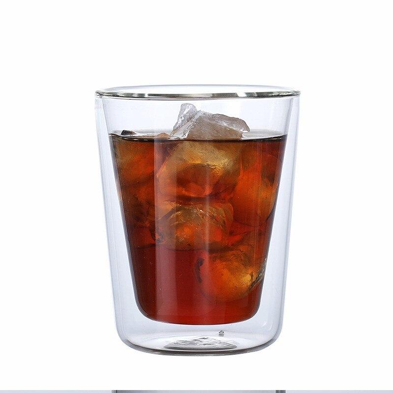1 ps/3 pieces wine cup whisky drinking cup vodka coffee juice cup juice creative cup creative cup two-layer glass cups | Beer Cups