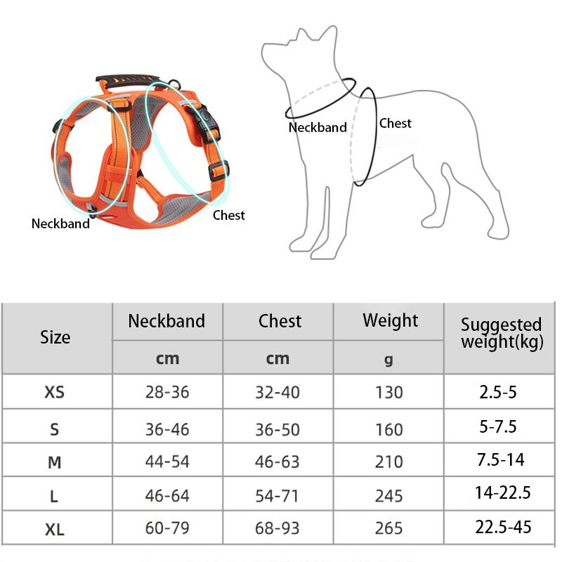 Breathable Adjustable Dog Harness Soft Comfort Reflective Vest Chest Strap for Small Medium Large Dogs Pet Accessoires