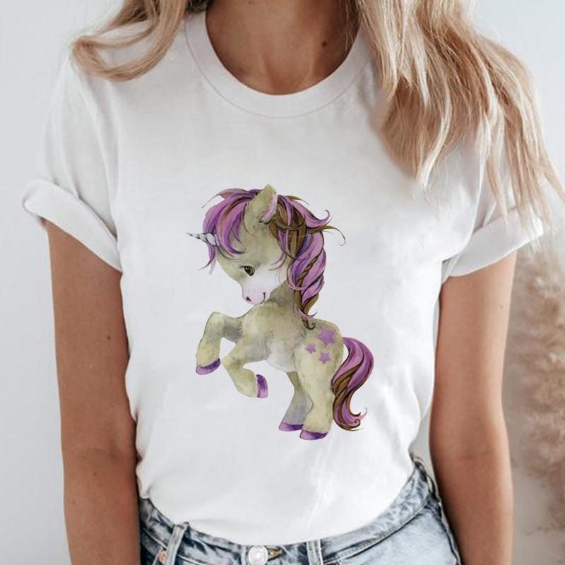 

Summer Fashion Printing 90S Style Printed Clothing Lady Tee Tops Female T Shirt White Creative T Shirts O-Neck Creative S білий