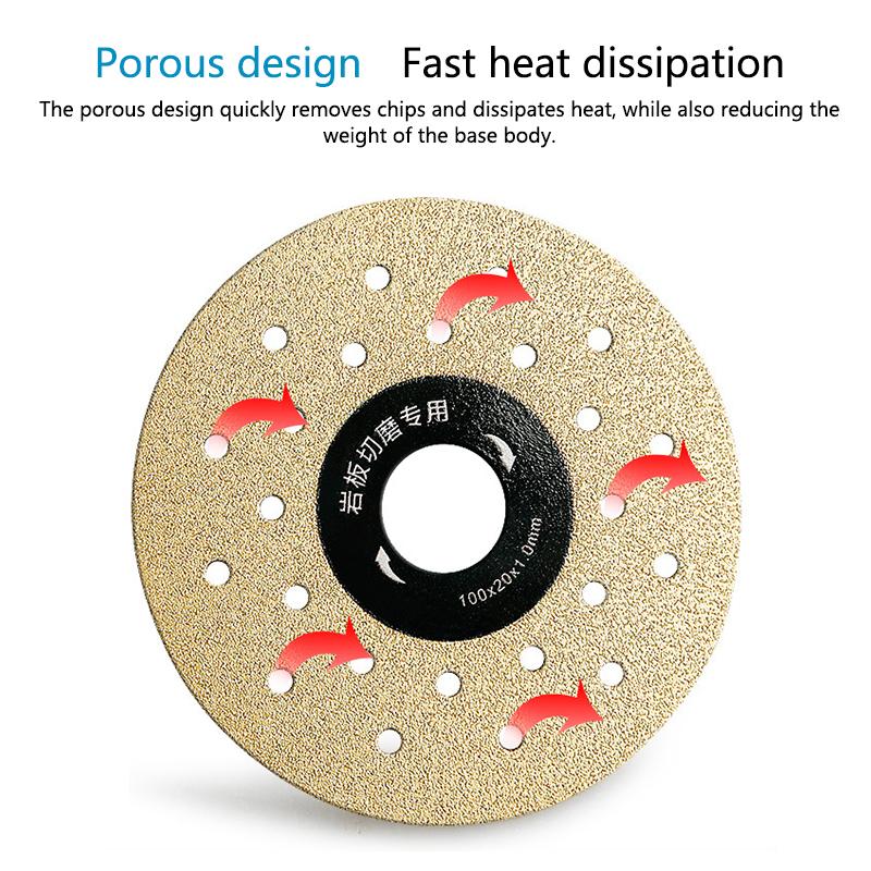 1 Stück Steinplatte Flachschleif-Trennscheibe 100 mm Superdünne Trennscheibe für Porzellan Glas Keramikfliesen Diamantsäge