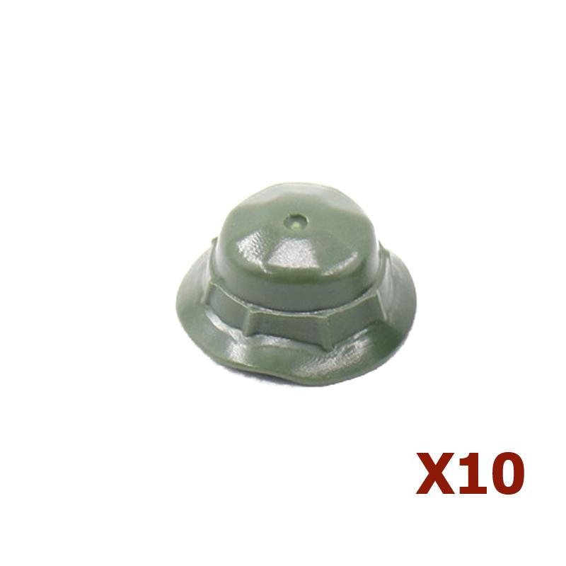 Military Soliders Figure Waffen Building Block German US Helmet Goggle Bazooka Anti Tank Rocket Launcher Flamethrower Brick Toys