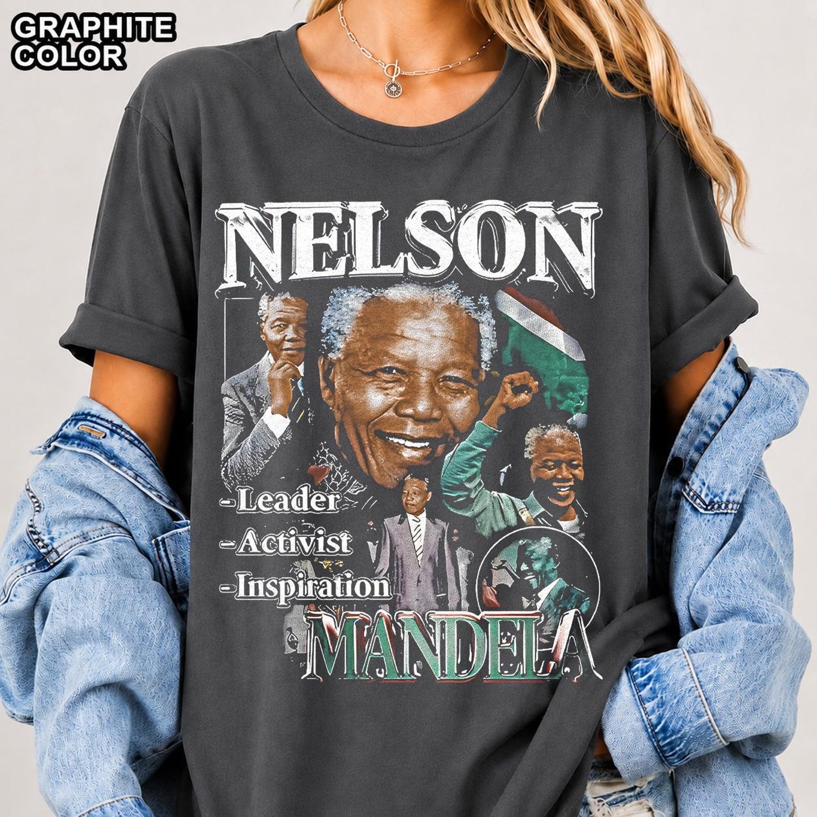 Nelson Mandela Shirt, Comfort Colors, Bella & Canvas, Gildan Tee and SweaT-Shirt FD 4XL