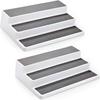 Home Kitchen 3-tier Spice Salt Sugar Rack Step Shelf Cabinet Bottle Organizer