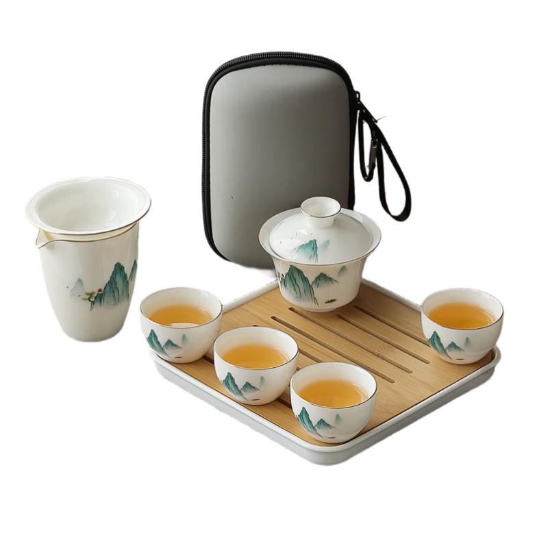 Woding Portable Ceramic Travel Tea Set