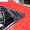 Rear Side Window Louvers Shutters Sunshade Air Panel Cover Trim For Honda Civic 2016 -  ABS Carbon Fiber / Black Accessories