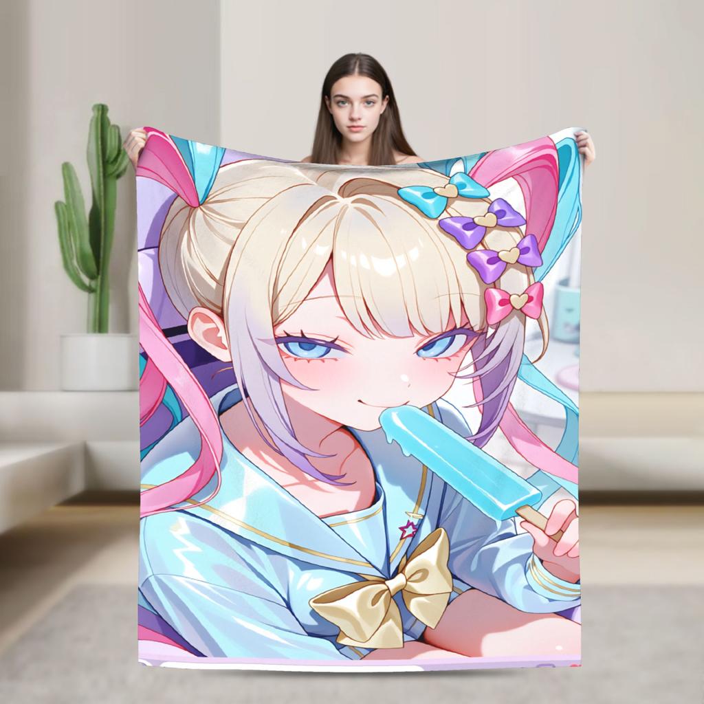 Needy Streamer Overload Kangel Plush Blanket Kids Adult Flannel Throw Blanket For Couch Chair Quality Bedspread Gift