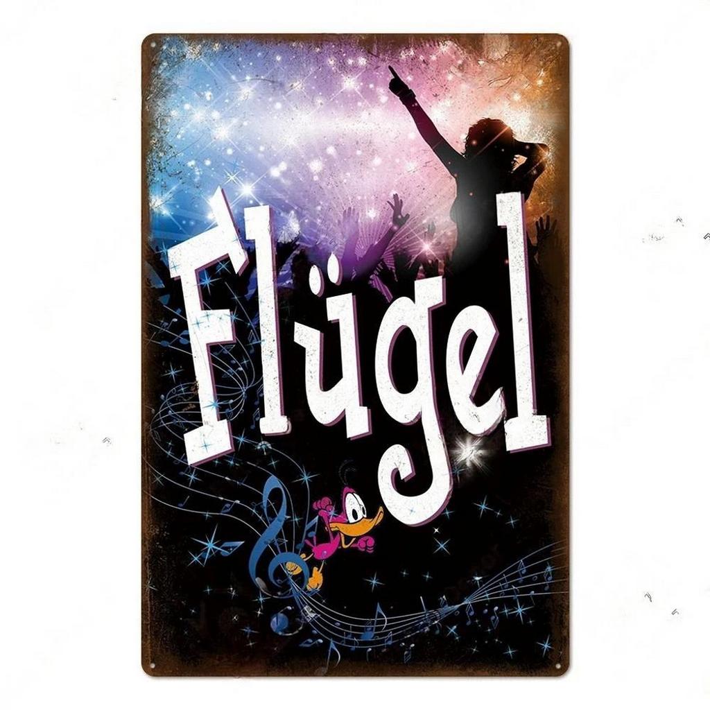 Metal Tin Signs Flugel Drinking Wall Decoration Plaque Vintage Art Poster Iron Painting for Man Cave Home Cafe Garden Club Bar