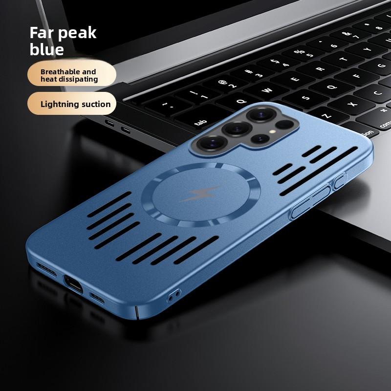 

Heat Dissipation Magnetic Case For Samsung Galaxy S25 Edge S24 FE S23 S22 Plus Ultra For Magsafe Hard PC Back Cover Galaxy S22+ 5G