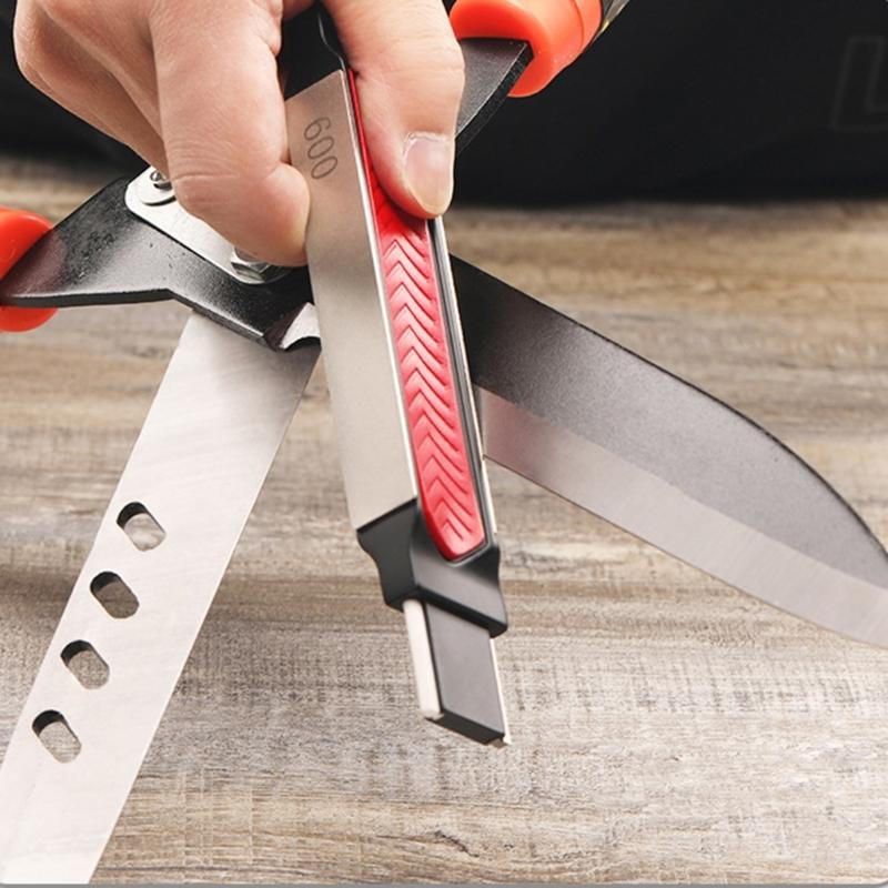 Portable Knife Sharpener Multifunctional Sharpening Stone for Camping Travel Supplies Outdoor Garden Shears Use