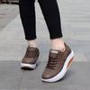 KJ Damenschuhe, Pu-Leder, atmungsaktiv, wasserdicht, Keilabsatz, Plateauschuhe, Damen-Turnschuhe, Freizeitschuhe