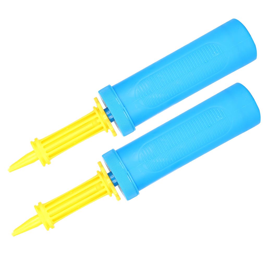 2 ks Vzduchové míčové pumpy 2cestná plastová přenosná ruční hustilka pro nafukovací zařízení