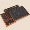 Solid Wood Diamond Naked Diamond Stationery Gemstone Storage Tray Round Bead Viewing Pallet Jewelry Tray Jewelry Display Plate