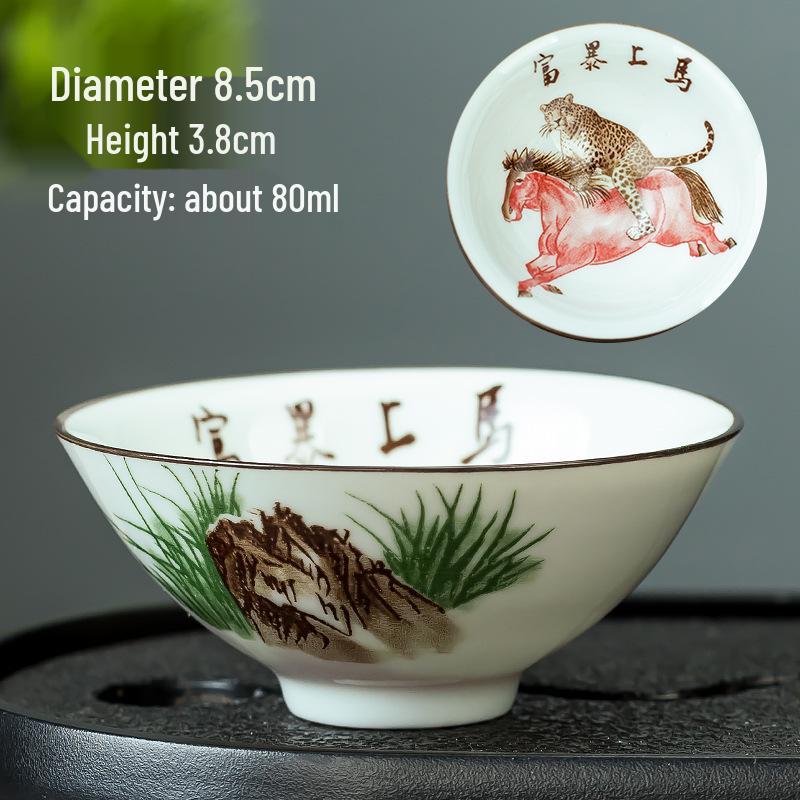 Blau-weiße Douli-Teetasse aus Porzellan für Kung-Fu-Tee