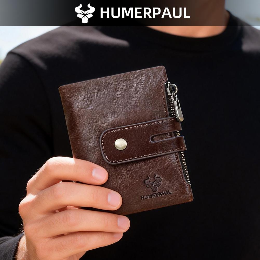 Humerpaul ארנק לנשים - נגד גניבה RFID שבב RFID מתקפל דו-צדדי קיבולת גדולה חריצי כרטיסים מרובים ארנק קצר