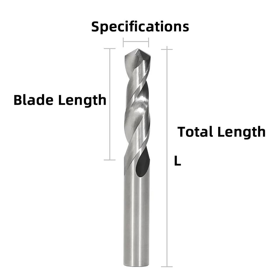 

Сверла из карбида вольфрама LOCO HRC50° Спиральные сверла по металлу для обработки твердых металлов Токарный станок с ЧПУ Инструмент для сверления стали 0,5-20,0 мм 2.0mmx18x38L