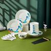 WD Guofeng Landscape 22-Piece Ceramic Dinnerware Set