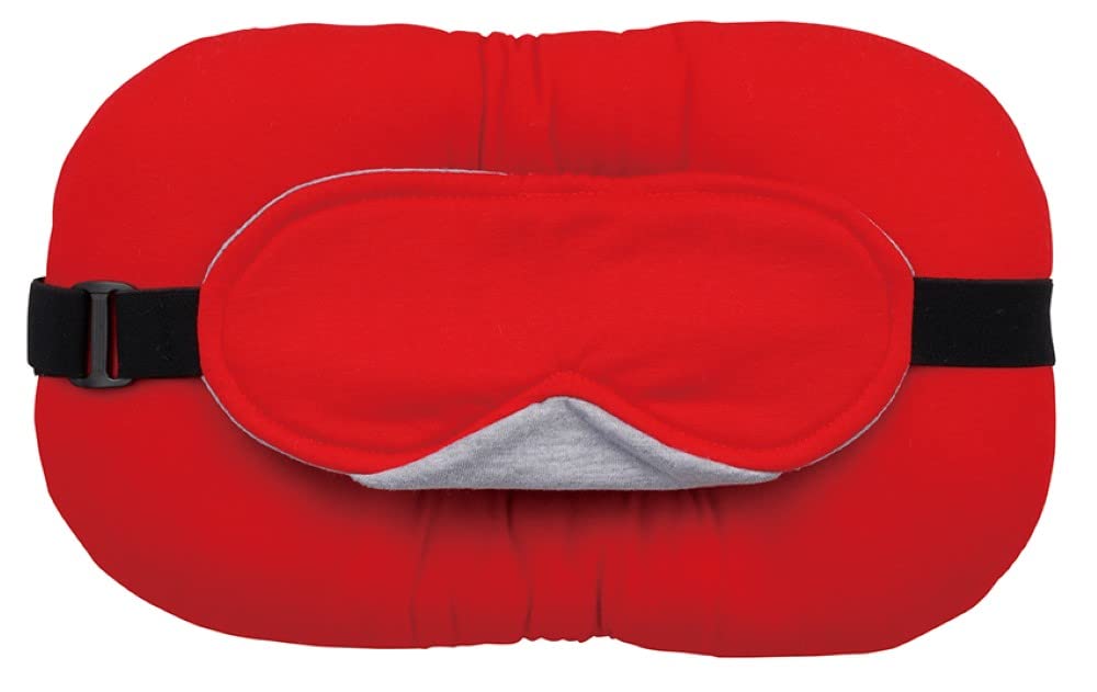 

Decor Corporation TRIP LABO Travel Eye Mask W32 x x & Pillow, RD, Size Approx. D5.6 H18.5, RP-51944