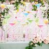 48Pcs/Set Martini Party Hanging Swirl Decoration Ceiling Hanging Streamer Spiral Decor Birthday Graduation Wedding Celebration Baby Shower Party