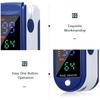 Fingertip Pulse Oximeter Blood Oxygen Saturation & Heart Rate Monitor with Lanyard 2-way OLED