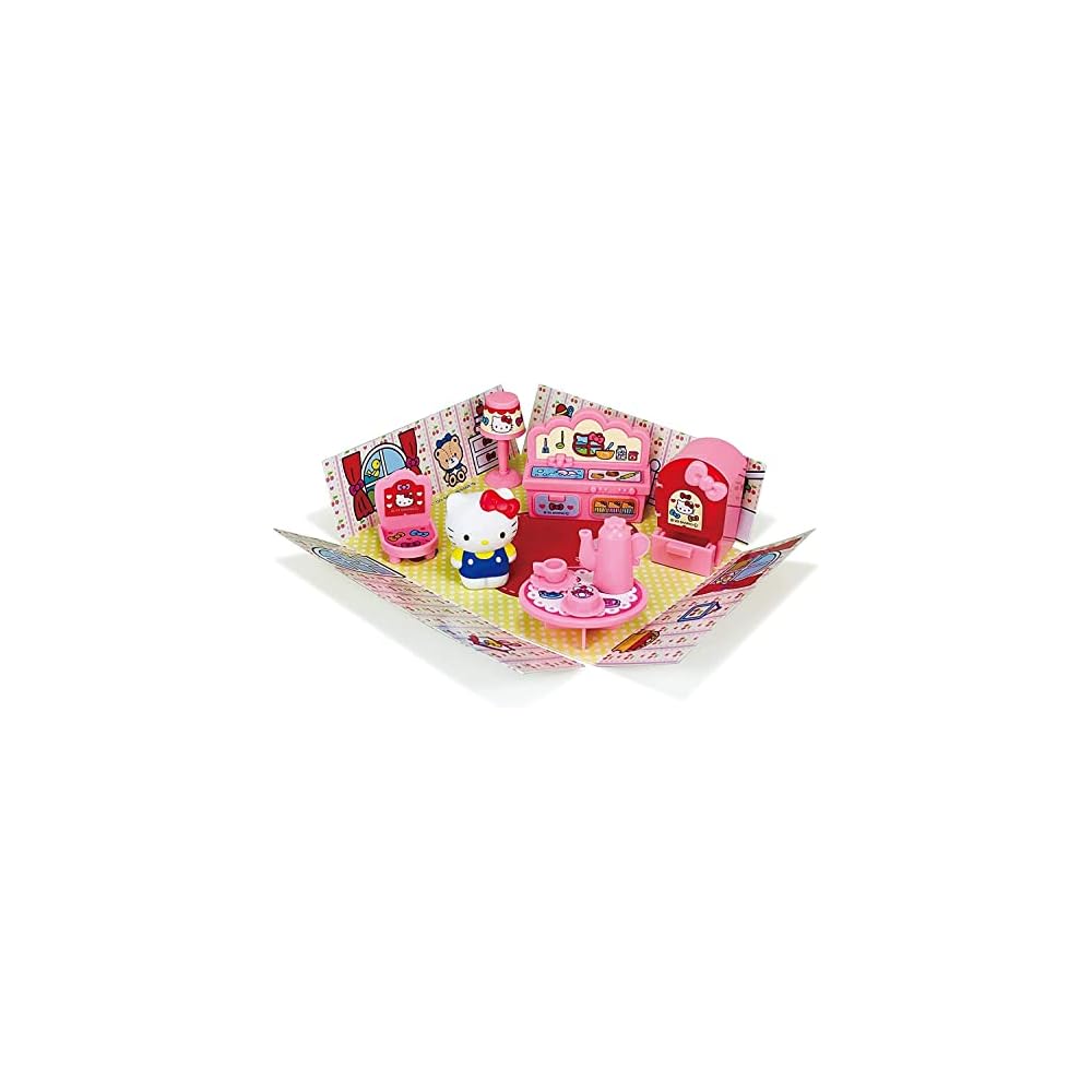 Muraoka Hello Kitty Petit House Toy Playset 4494 with Accessories for Kids