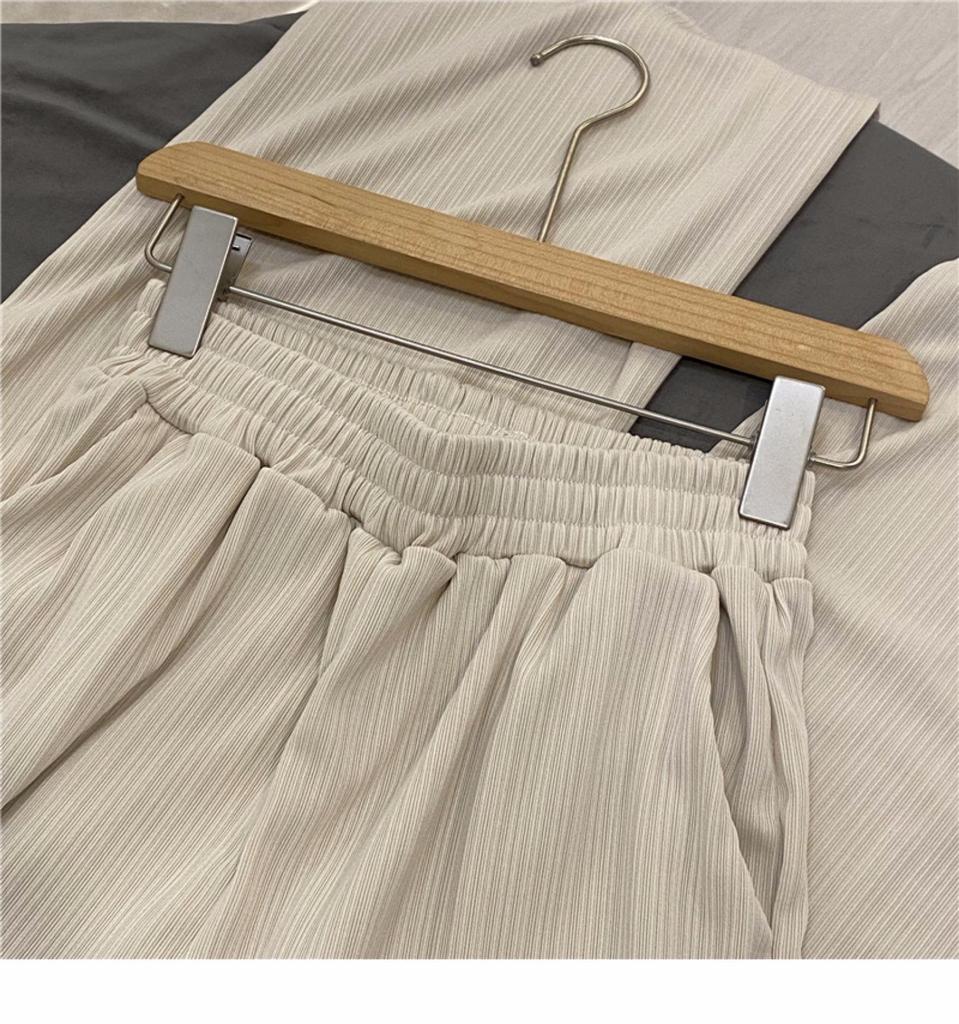 Women's Quality Wide-Leg High-Waist Casual Pants - Trendy 2024 Solid Color Straight Sports Trousers