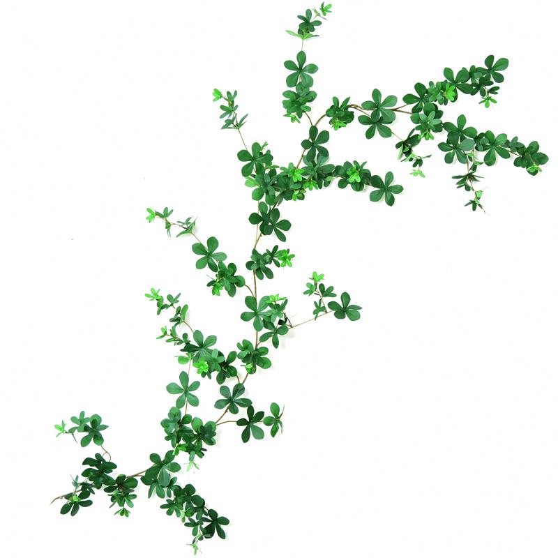 Green Vine Ceiling Decor: Artificial Leaves & Vines for AC Pipe Cover