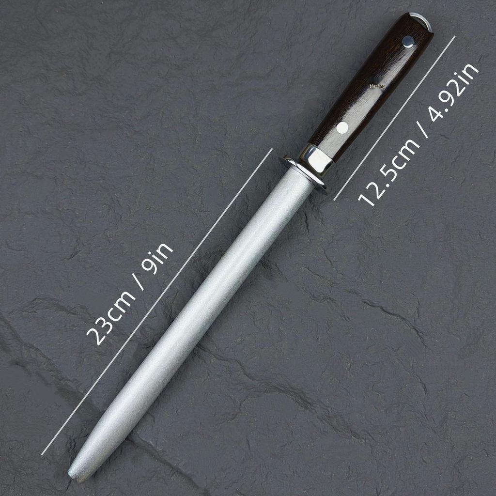 Diamond Sand Professional Whetstone Sharpening Rod – Kitchen & Slaughterhouse Tool.