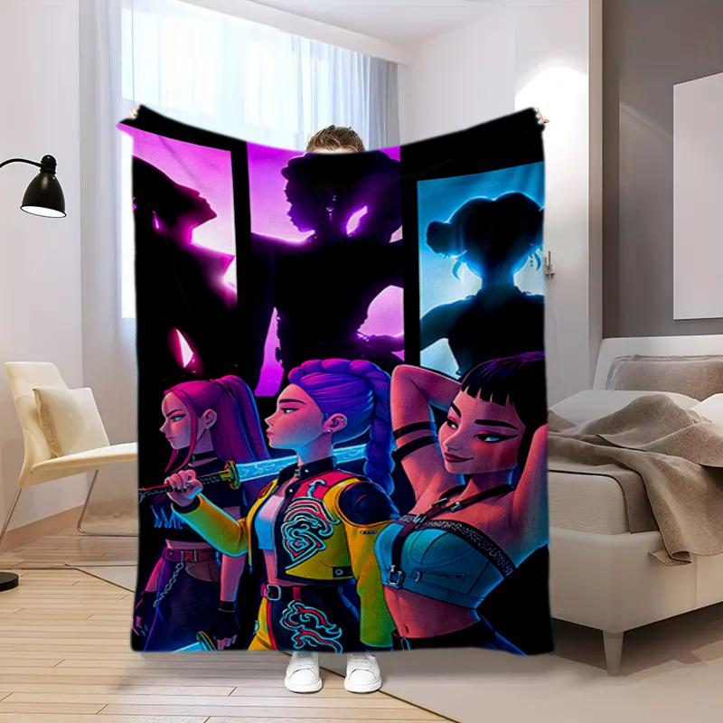 Kpop Demon Hunters Rumi Blanket Suitable All Seasons Soft Comfortable Sofa Office Home Blanket Holiday Birthday Gift Blanket Suitable For All Seasons 