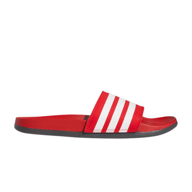 

Adidas Adilette Comfort Slides Scarlet White Мужские кроссовки Red Cloud-White Grey-Six EG1852