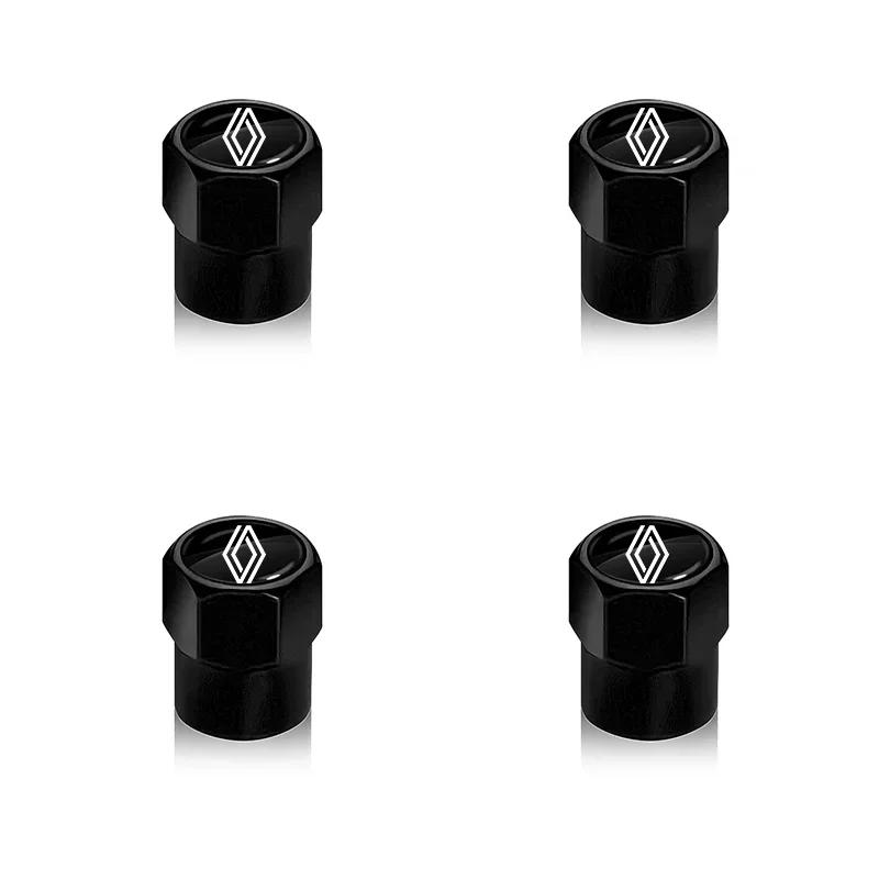 Hub Caps New 4Pcs Car Wheel Tire Valve Caps Air Stem Covers Accessories For Renault RS Megane 2 3 Twingo Clio Talisman Captur Tr