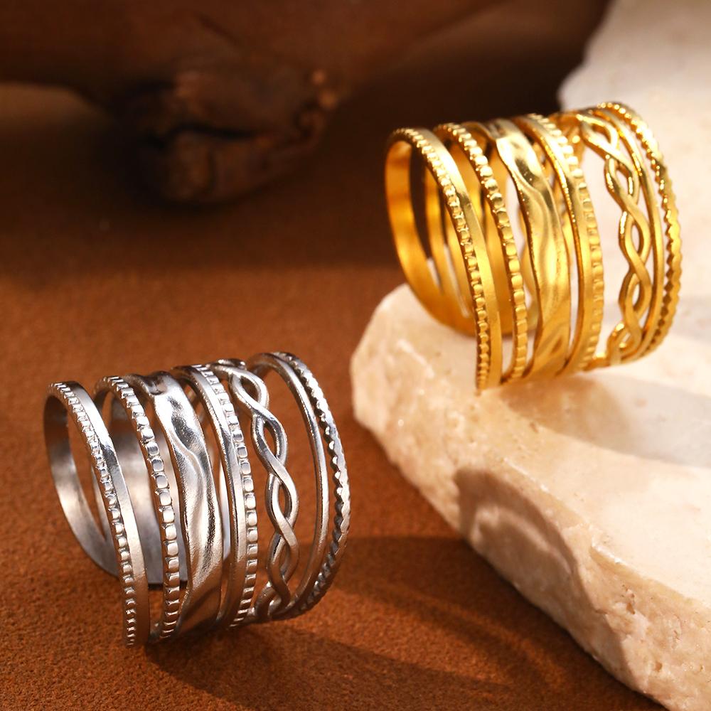 Stainless Steel Open Ring Savings Cocktail Party Punk Gothic Ring