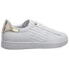 Emporio Armani EA7 Embossed Logo Casual Sports Low-Top Sneakers Unisex Sneakers White Platinum X8X001XCC51R579