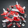 1 Set Christmas Gift Children'S Airplane Car Toy Inertial Airplane Model With 6 Road Signs Random 3 Cars And 1 Helicopter