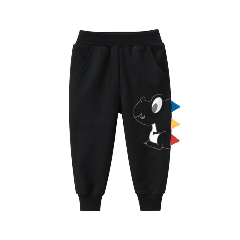 27kids Korean Style Spring/Autumn 2024 Boys Dinosaur Sports Pants 90 cm