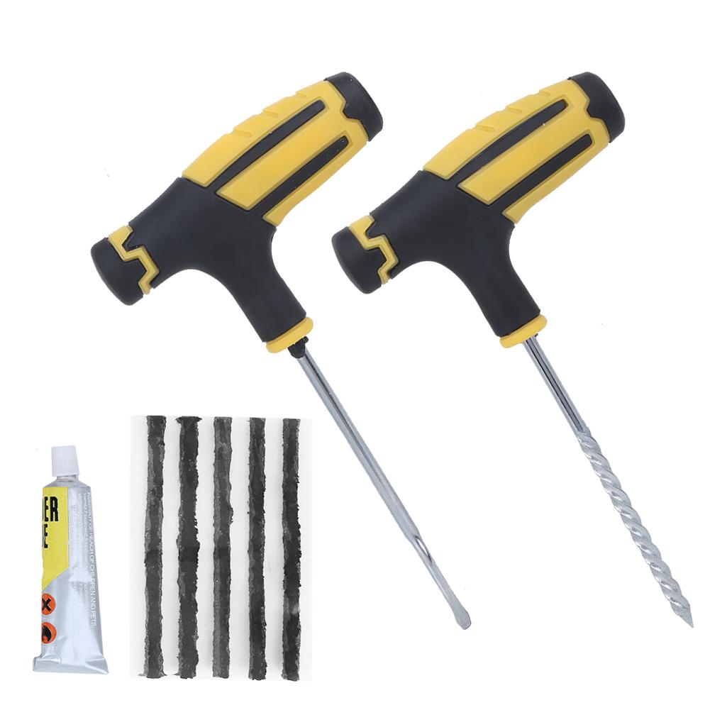 Tire Repair Kit Tubeless Tyre Puncture Plug Repairing Tool for Auto Car Truck Motorcycle Bike Wheel