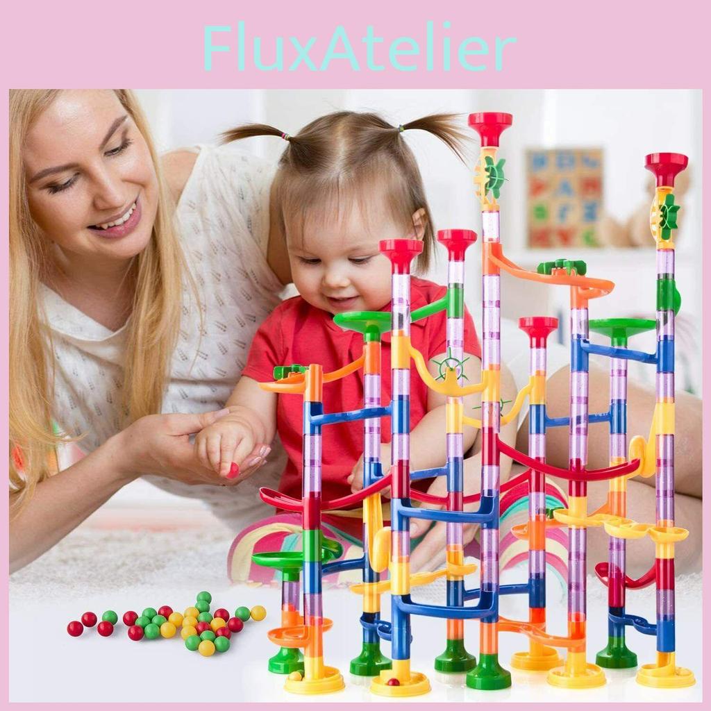Interactive Building Toy Transformable Ball Track Marble Run Maze Construction Set For Kids