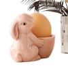 Keramischer Eierbecher Frühstück Hasen Eierhalter Schreibtisch Osterhase Eierständer für hartgekochte Eier Küchenutensilien