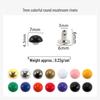 Metal Double-Sided Mushroom Rivet: Half-Round Head Snap Button for Leather Bags & Shoes